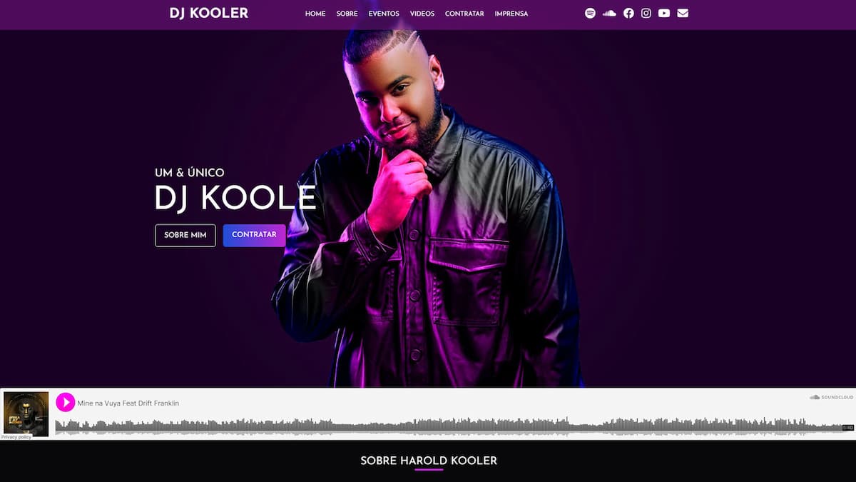 Website e Agenda | DJ Kooler