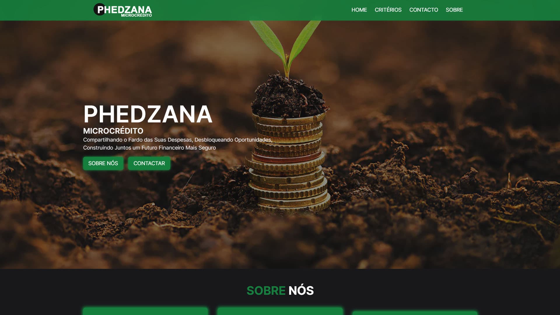 Website Empresarial | Phedzana Microcrédito